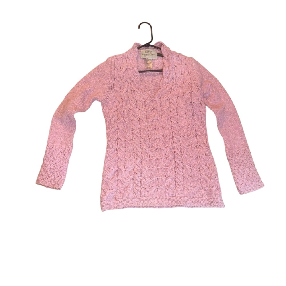 Aran sweater market Irish wool and cashmere sweater - Picture 3 of 8